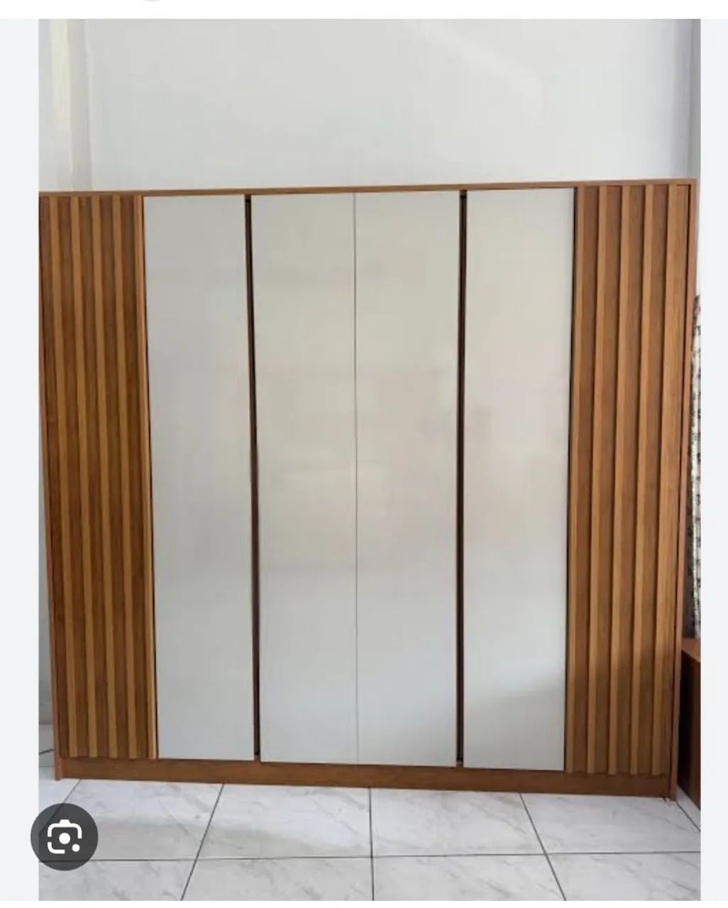 Guarda roupas roupeiro ripado 2,44m pronta entrega  - Foto 3