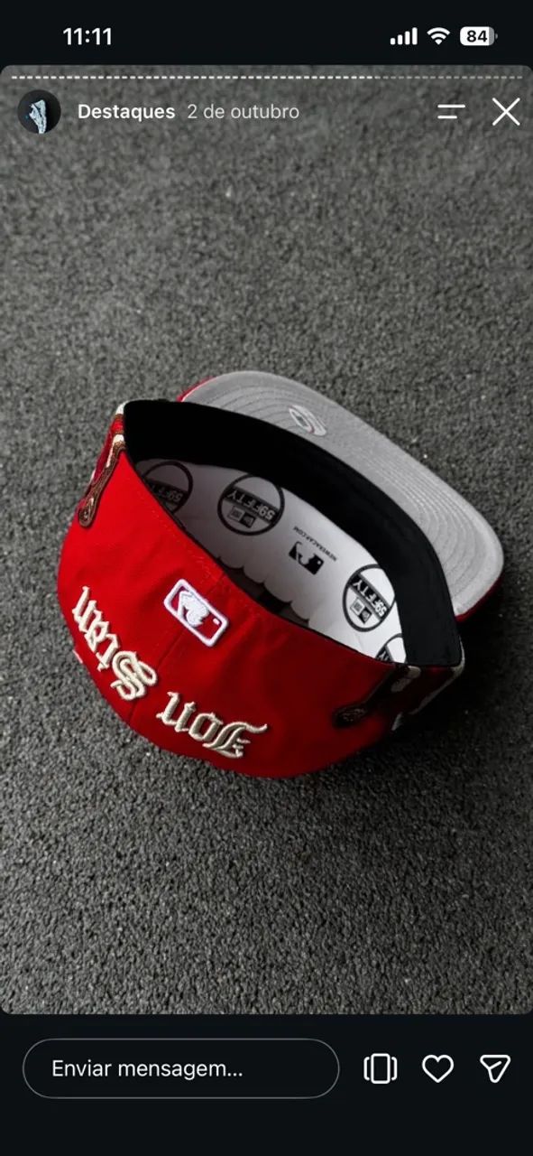Boné New era vermelho  - Foto 4