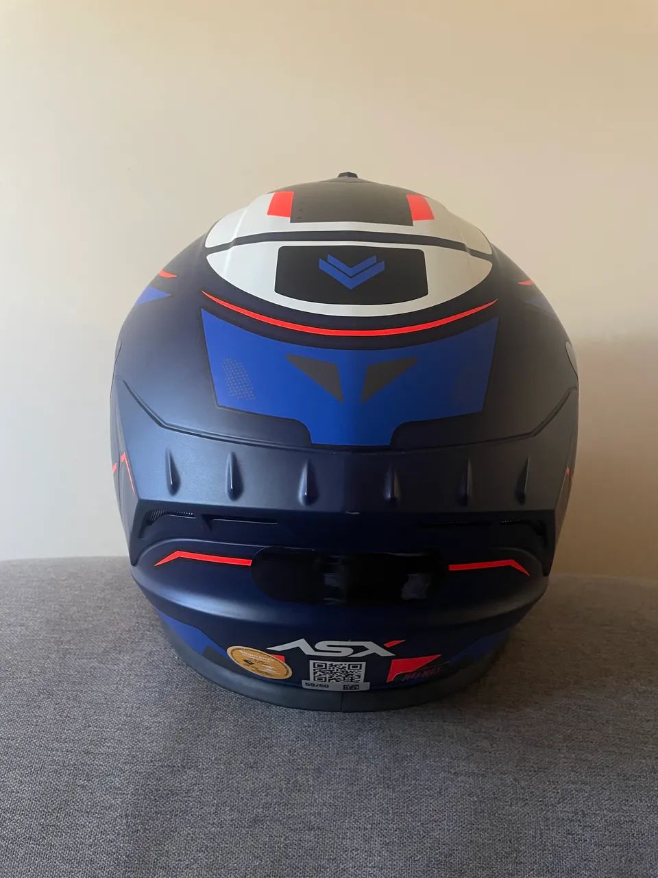 Capacete ASX DRAKEN WIND azul fosco R$570,00 - Foto 2