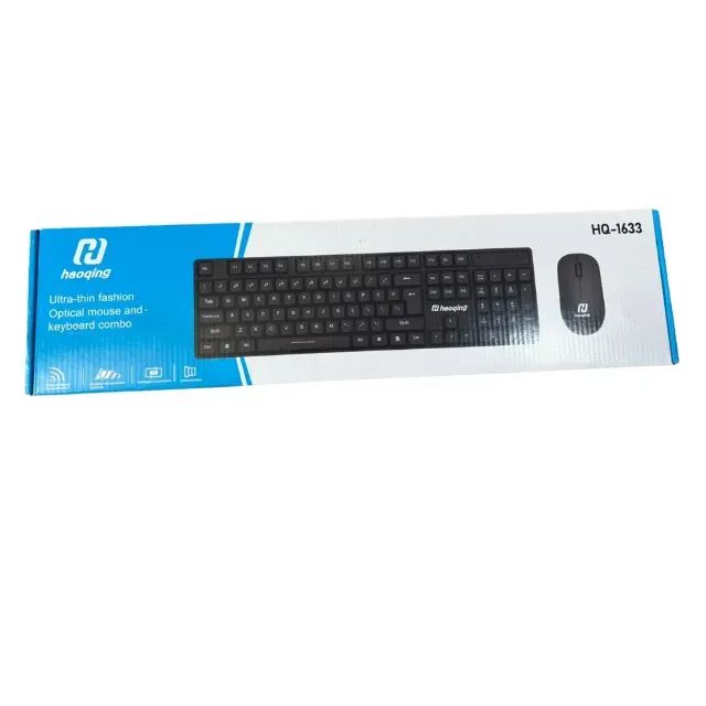Kit Teclado E Mouse Sem Fio Haoqing Hq-1633 Abnt2