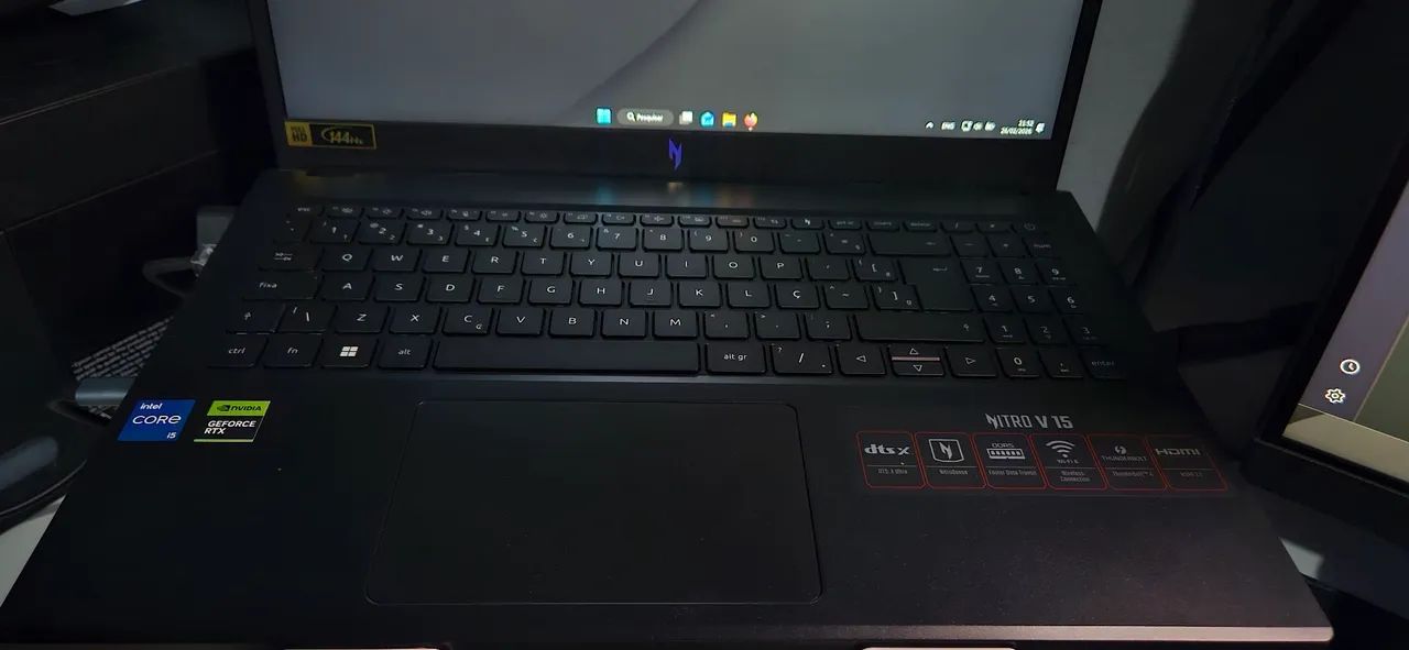 Notebook gamer acer nitro V15 i5 13420H + 16 gb de ram ddr5 - Foto 4