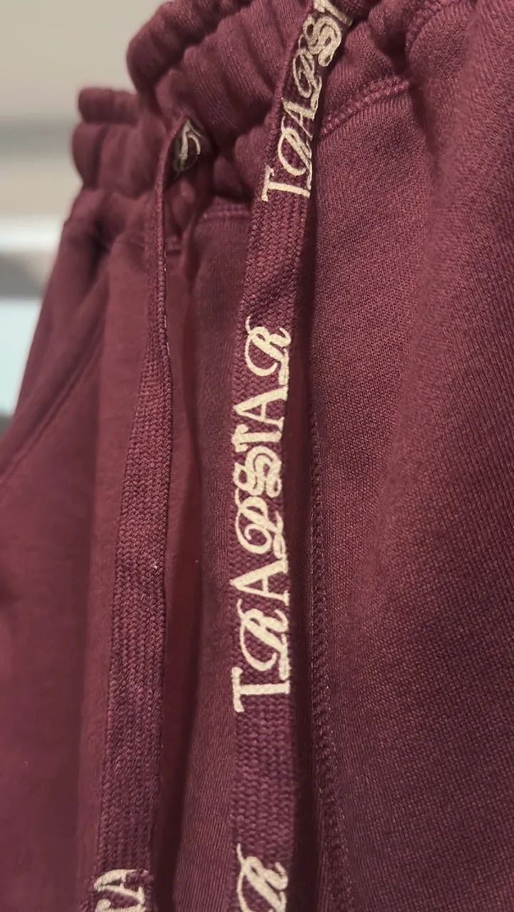Conjunto Trapstar Moletom + Calça Vinho, M - Foto 5