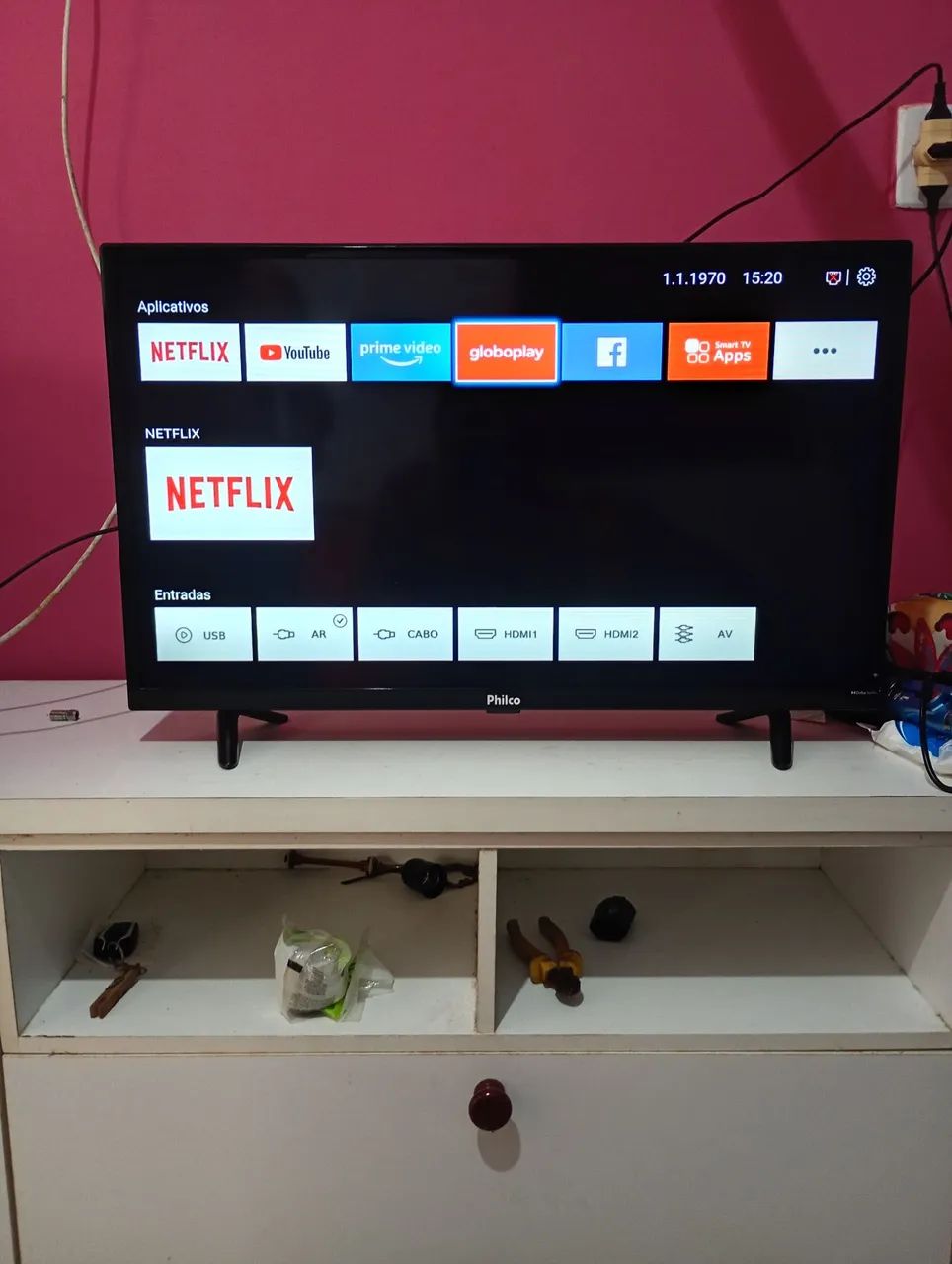 Vendo tv esmarte 32 polegadas estado de nova  - Foto 2