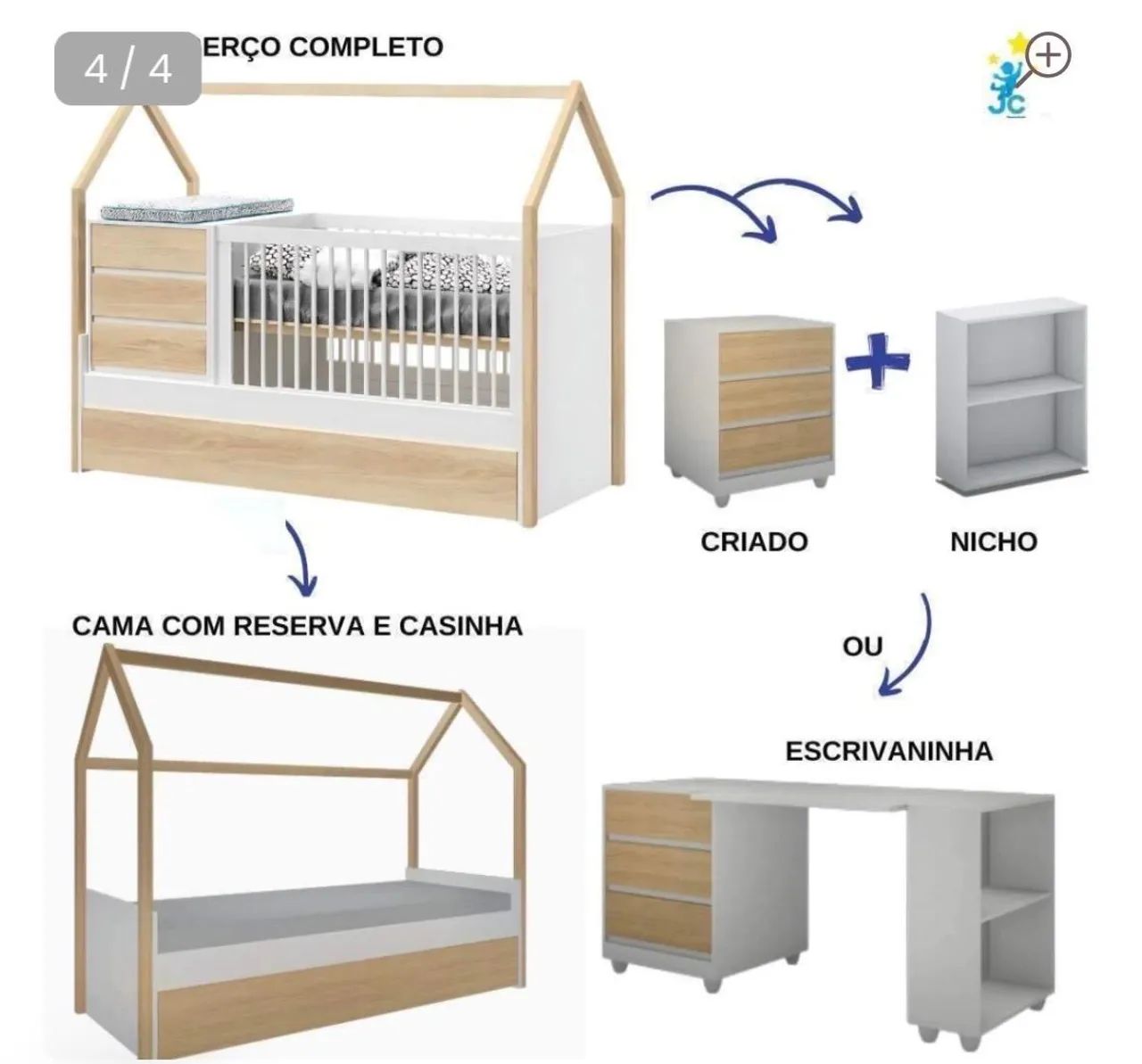 Berço multifuncional 5 em 1 - Foto 2
