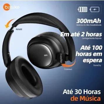 Fone Bluetooth Basike ANC HI-FI - Foto 2