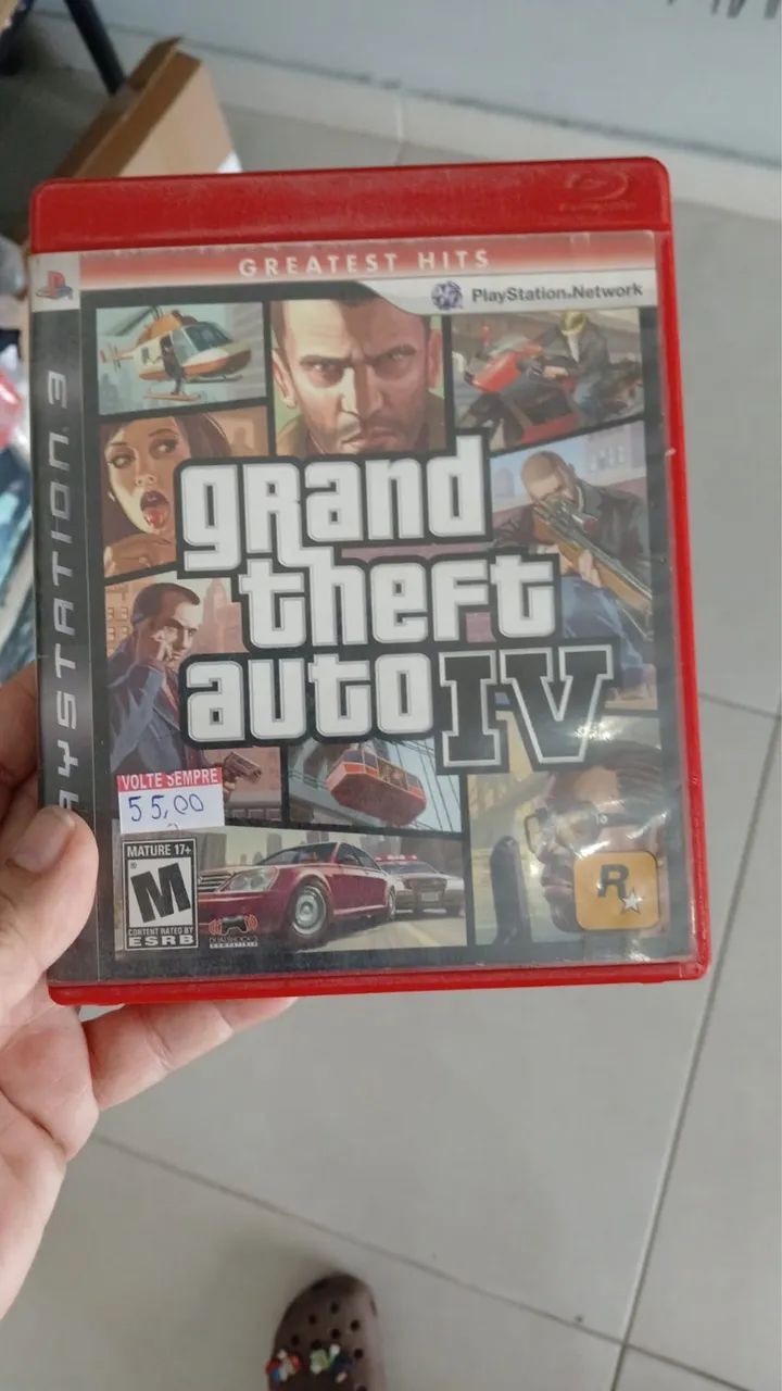 Vendo jogo de GTA 4 para PS3