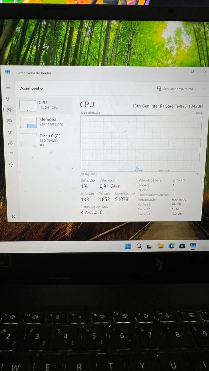 Notebook Gamer Nitro V15 8GB RAM i5 13420H + RTX 3050 (IMPECÁVEL) - Foto 2