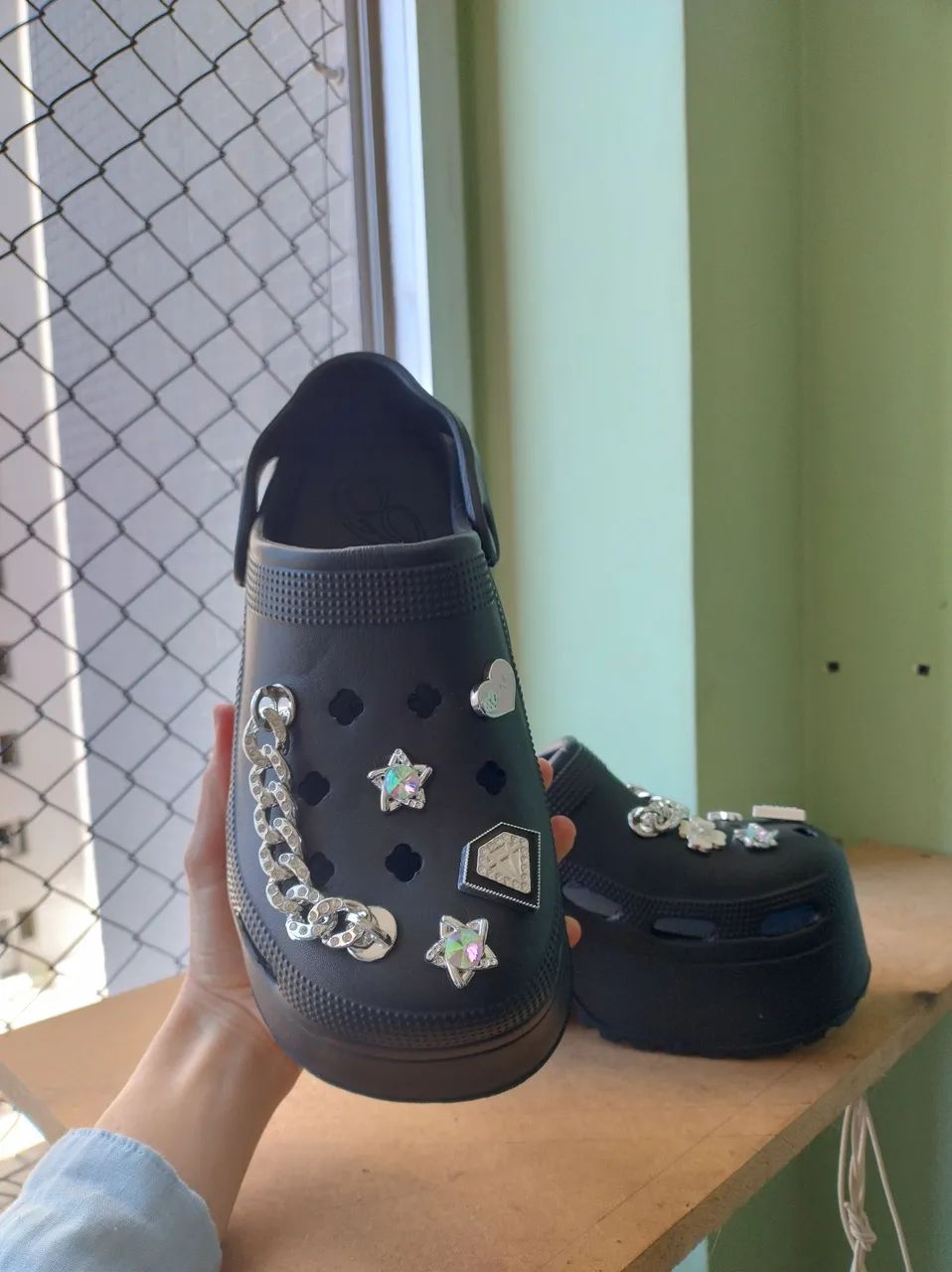 Crocs plataforma shein preta - Foto 2