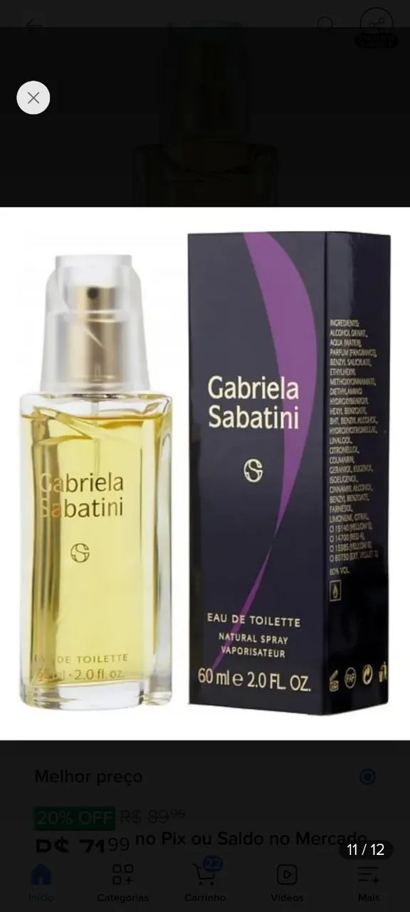Perfume Gabriela Sabatini Feminino Eau De Toilette 60ml Original - Foto 3