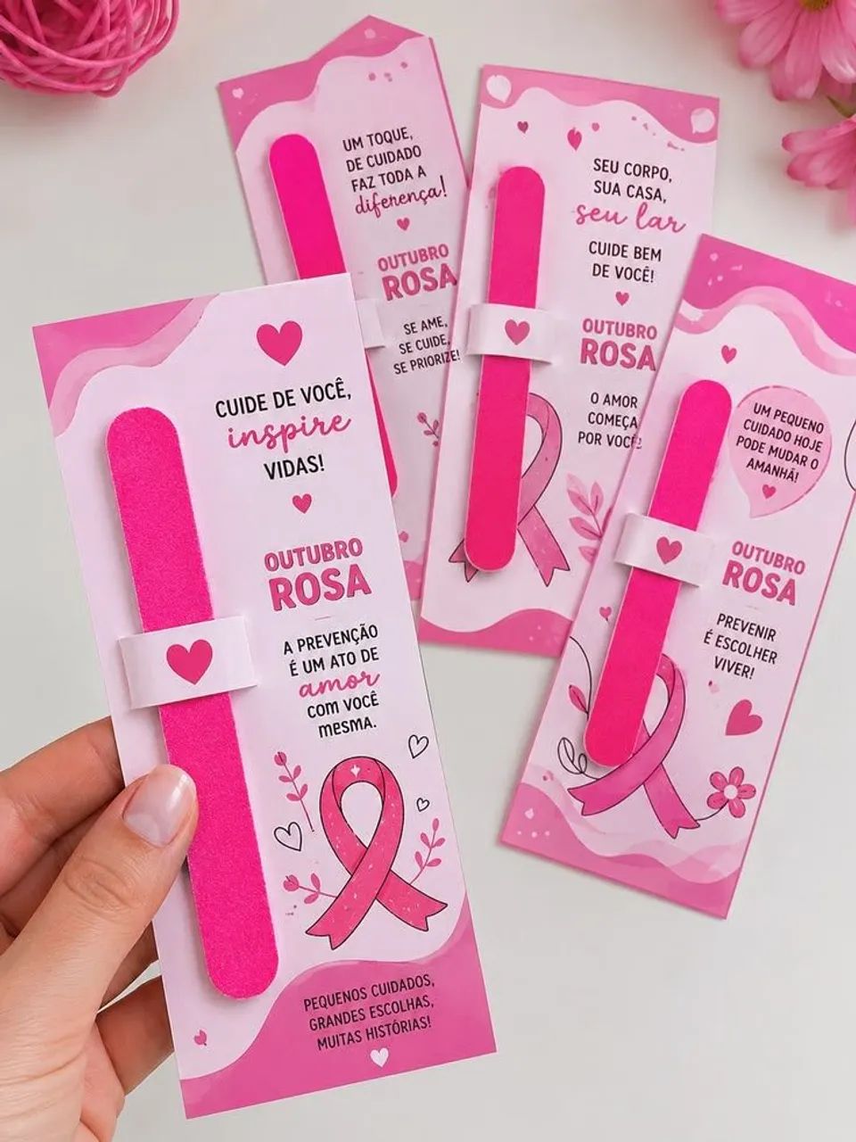 Personalizados Outubro Rosa Lembrancinhas Cliente  - Foto 5