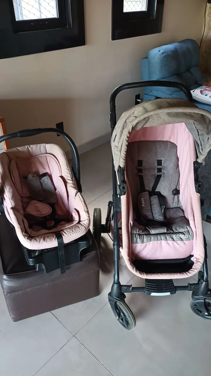 Kit carrinho e bebê conforto  - Foto 3