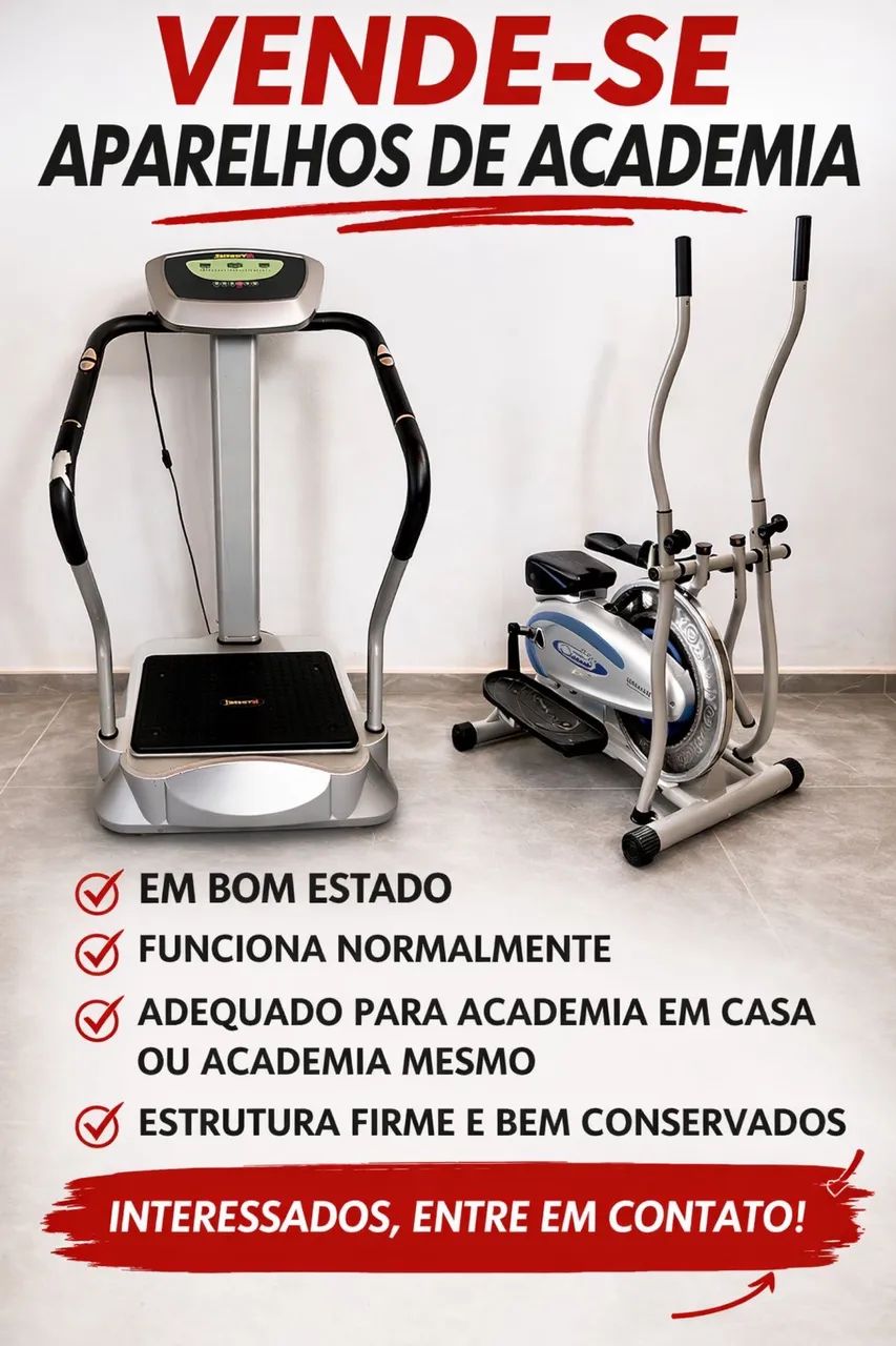 aparelhos para academia bicicleta e plataforma 