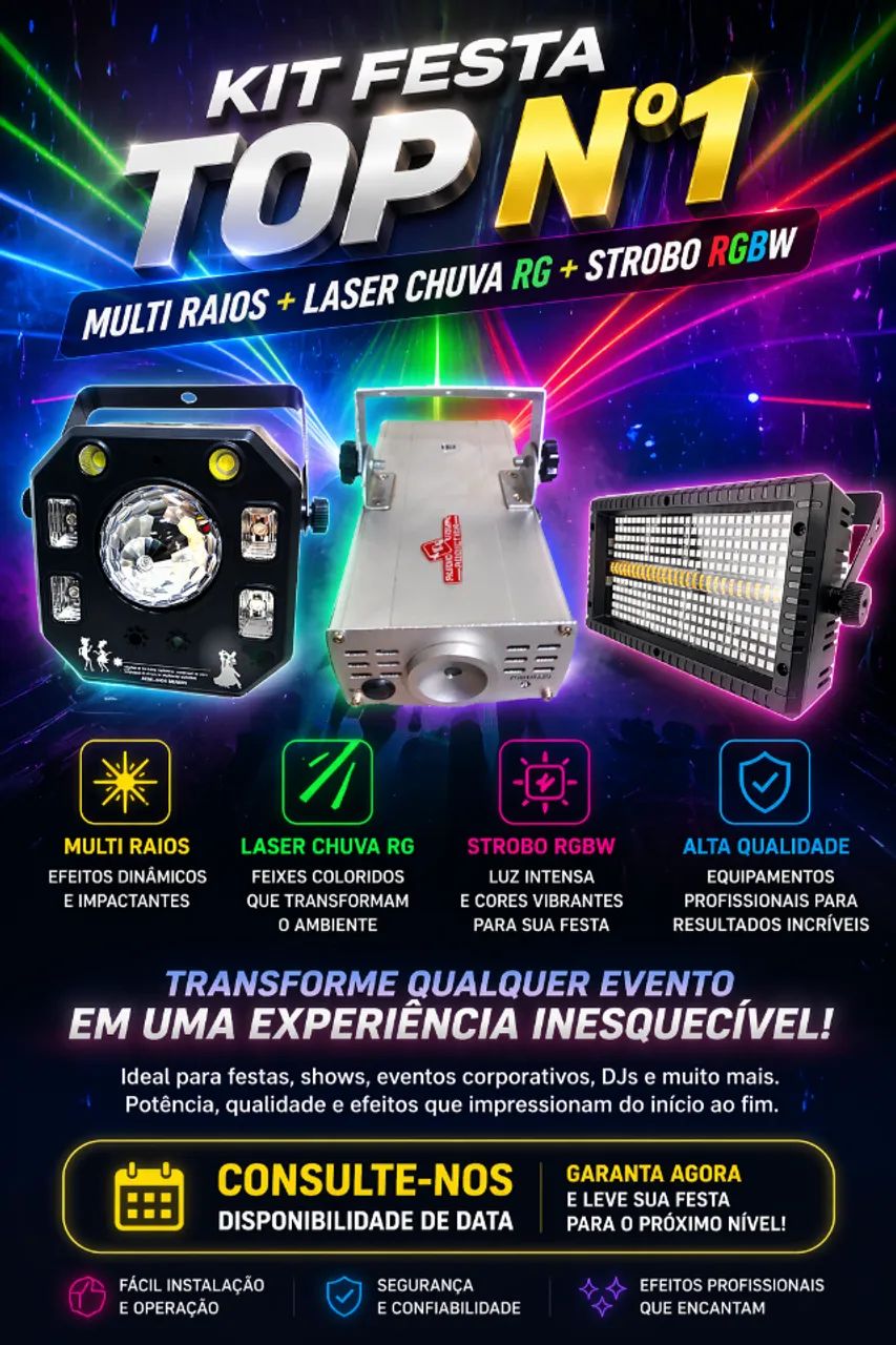 Aluguel de jogos de luz, fumaça,laser,par led etc