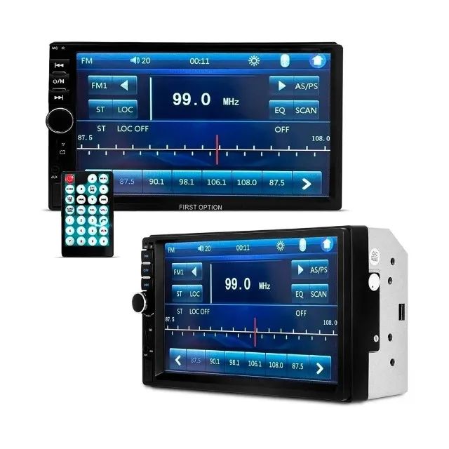 Central Multimídia MP5 7 Polegadas Touch Bluetooth + Rádio + Usb Novo Pronta Entrega - Foto 3