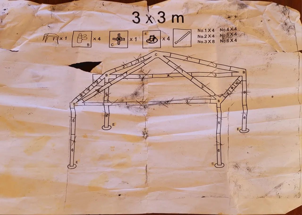 Tenda gazebo marca MOR 3x3 - Foto 5