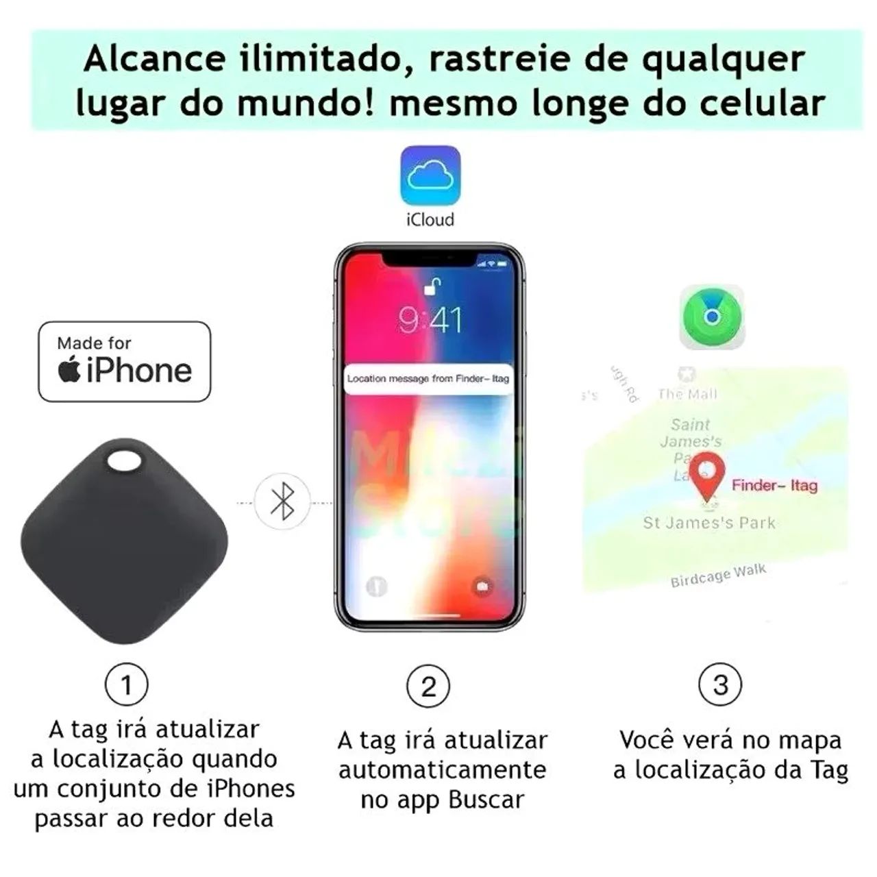Rastreador GPS de veículos e pets para iPhone  - Foto 2