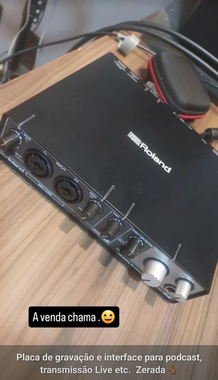 Interface de audio profissional Roland 
