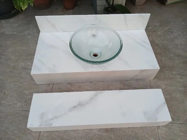 Bancada de banheiro com papeleira - Foto 5
