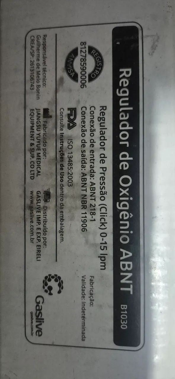 Regulador de oxigênio ABNT - Foto 2