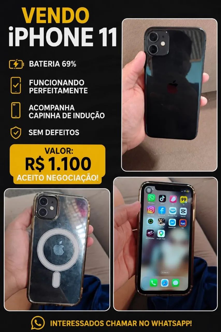 Vendo esse iPhone 11 ou troco com vlt 