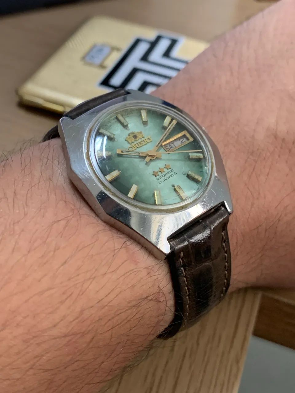 Orient - 3 Stars. DayDate, Vintage, Década de 70. Raridade! - Foto 3