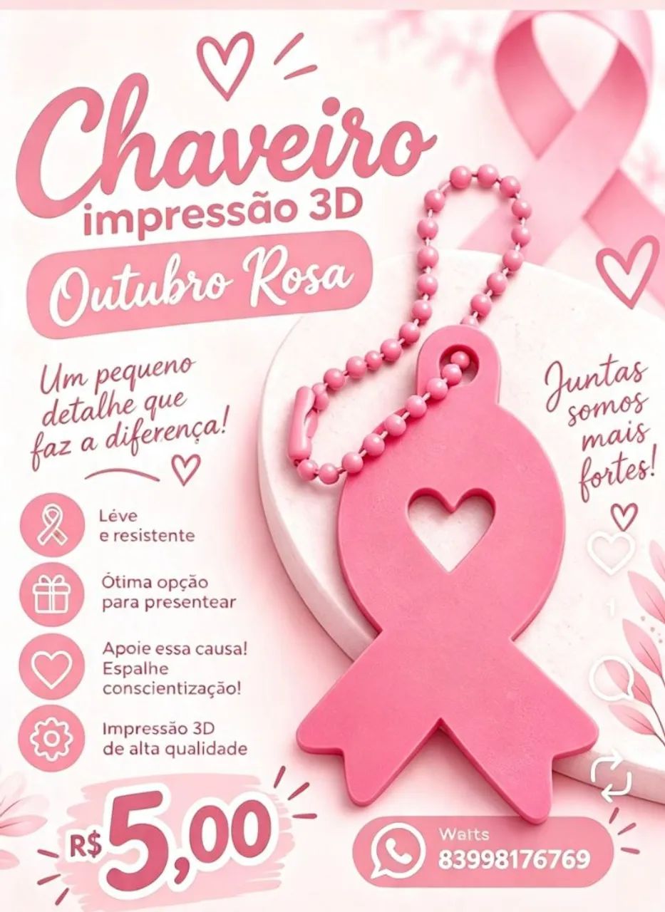 Lembrancinha Outubro rosa 