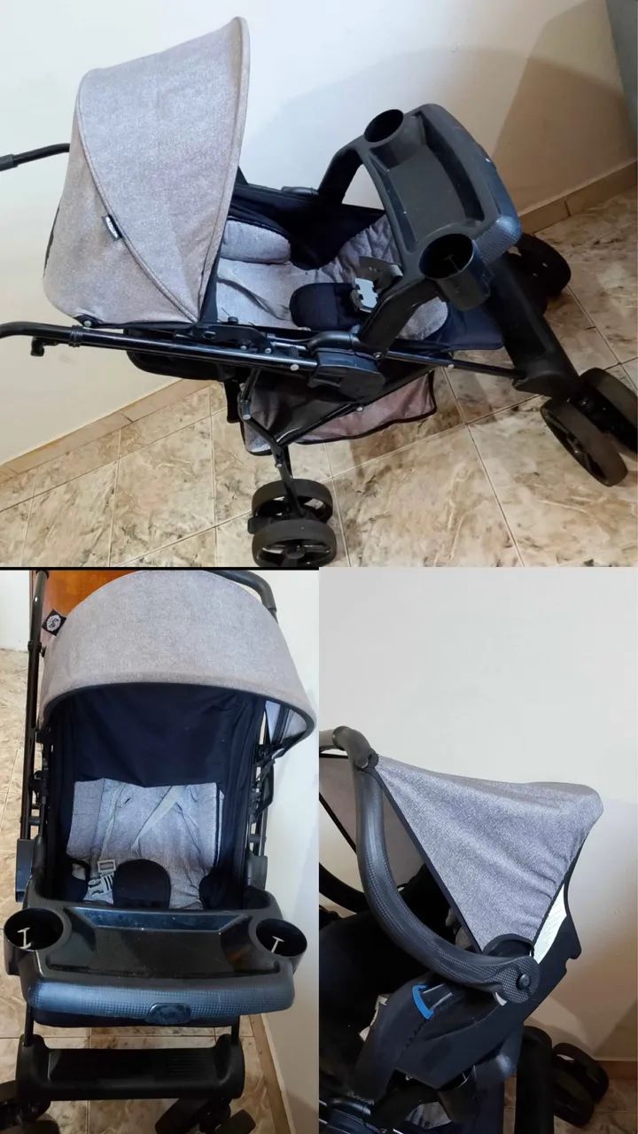 Vendo carrinho + bebê conforto precinho