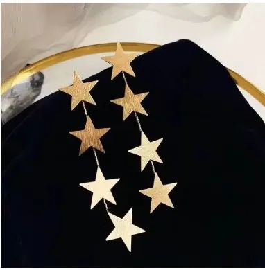 Brinco Estrelas dourado