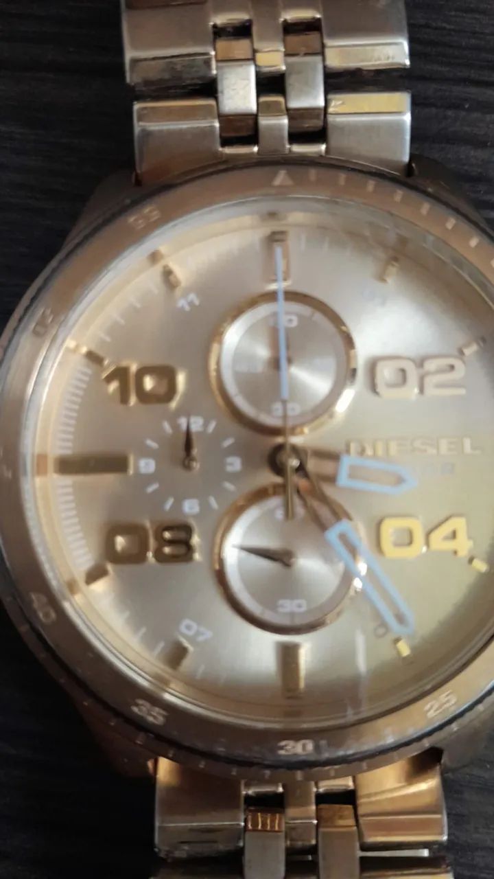 Diesel DZ2173 Original Dourado - Cronógrafo - Foto 4