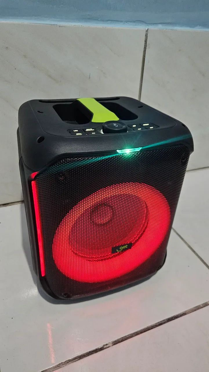 Caixa de som GET CUBE 2 com 2 Microfones  - Foto 4