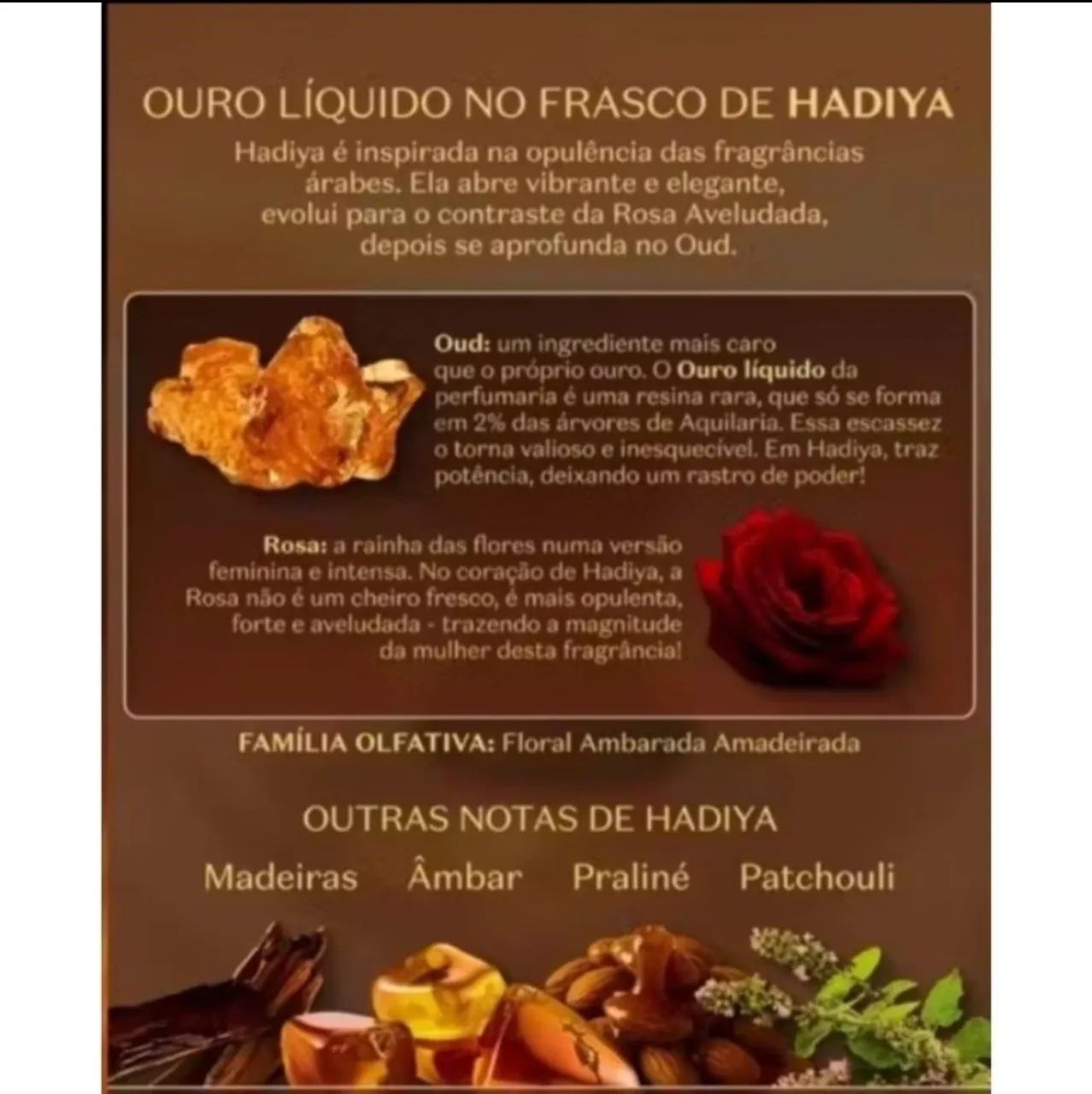 Hadiya Eau de Parfum O Boticário 75 ml perfume Árabe- Lançamento  - Foto 2