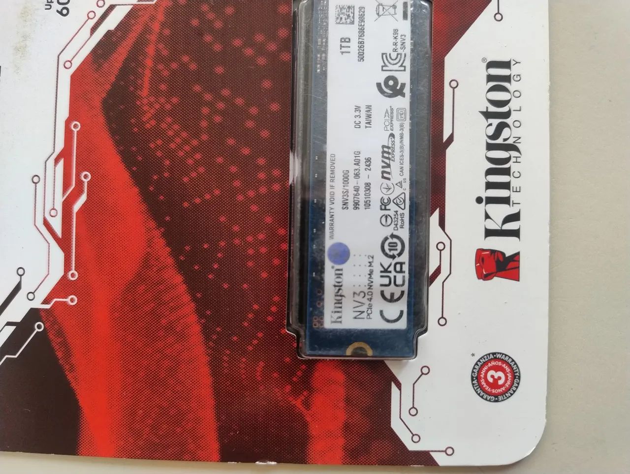 ssd Nvme kingston nv3 1tb lacrado - Foto 4