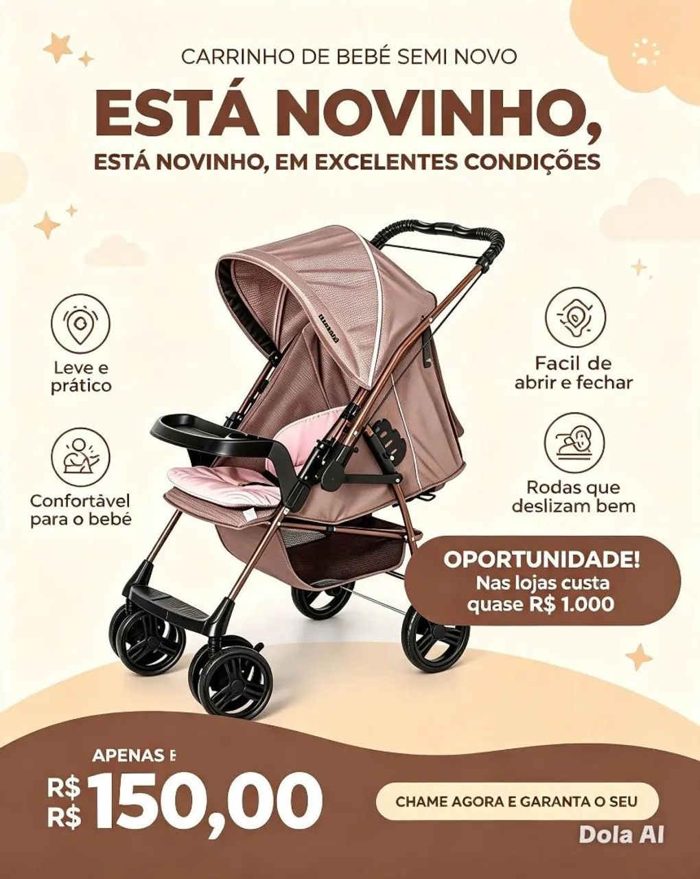 Carrinho de bebê - Foto 3
