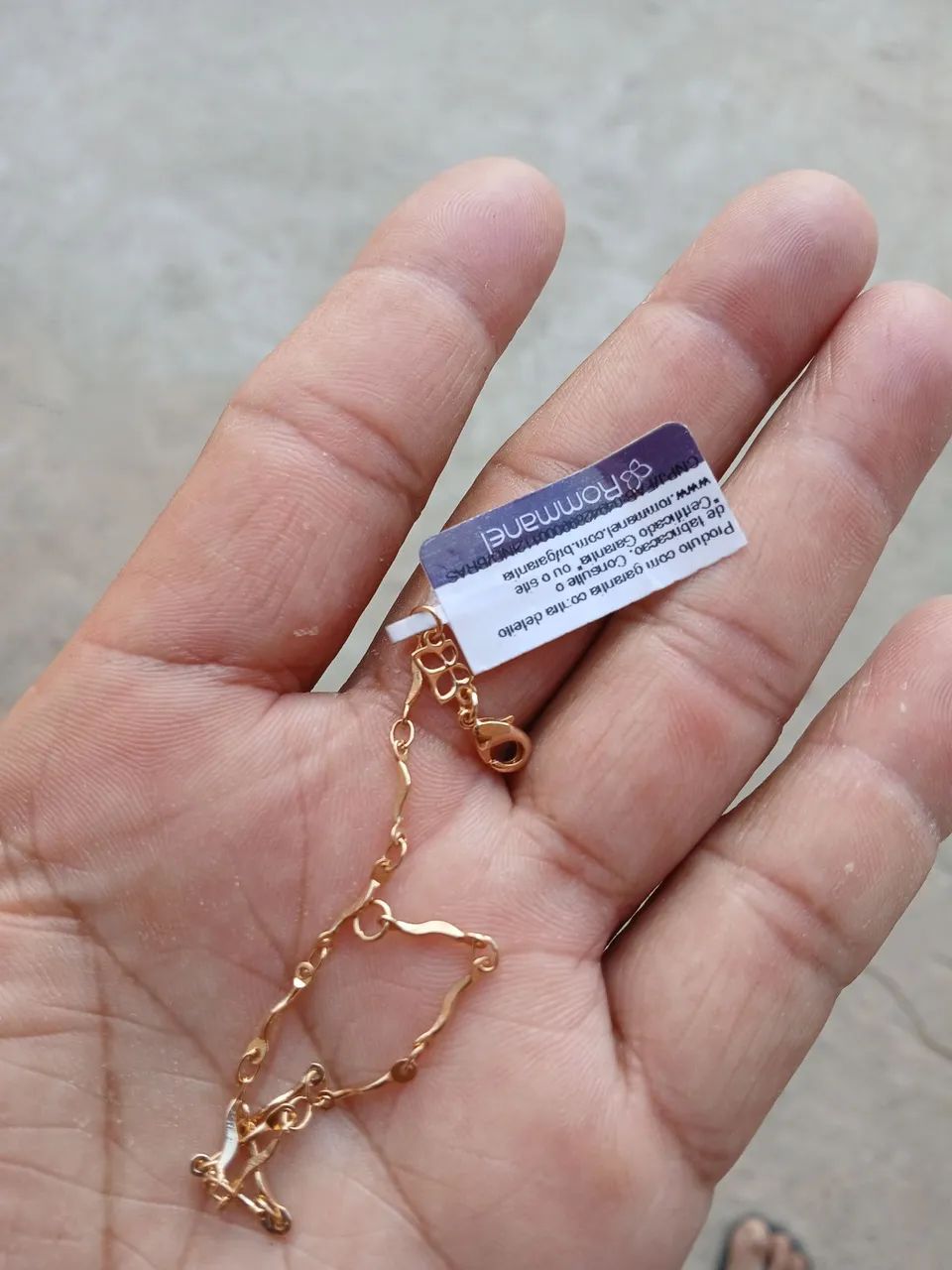 Pulseira Rommanel Banhada a Ouro 18k Nova  - Foto 2