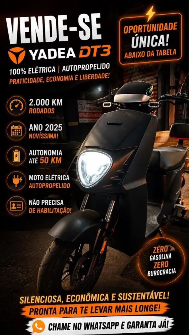 Bicicleta Elétrica YADEA DT3