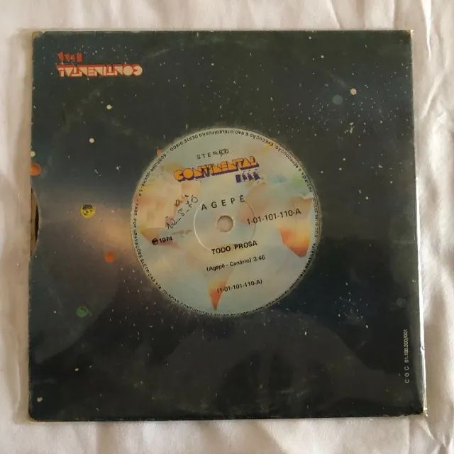 Agepê: Moro Onde Não Mora Ninguém (1974) Vinil Compacto - Foto 3