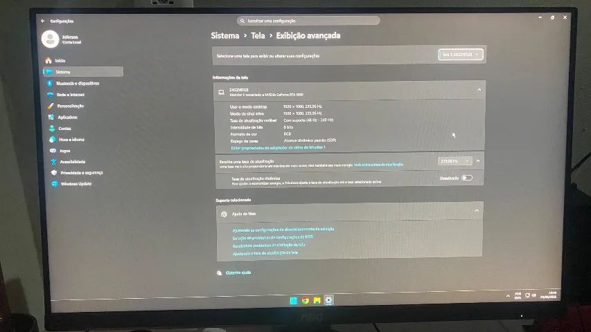 Monitor AOC Hero Z 240Hz 0.5 MS - Foto 2