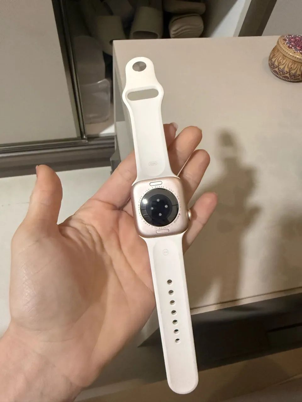 Apple Watch SE 11 Branco/Rosê Gold  - Foto 3