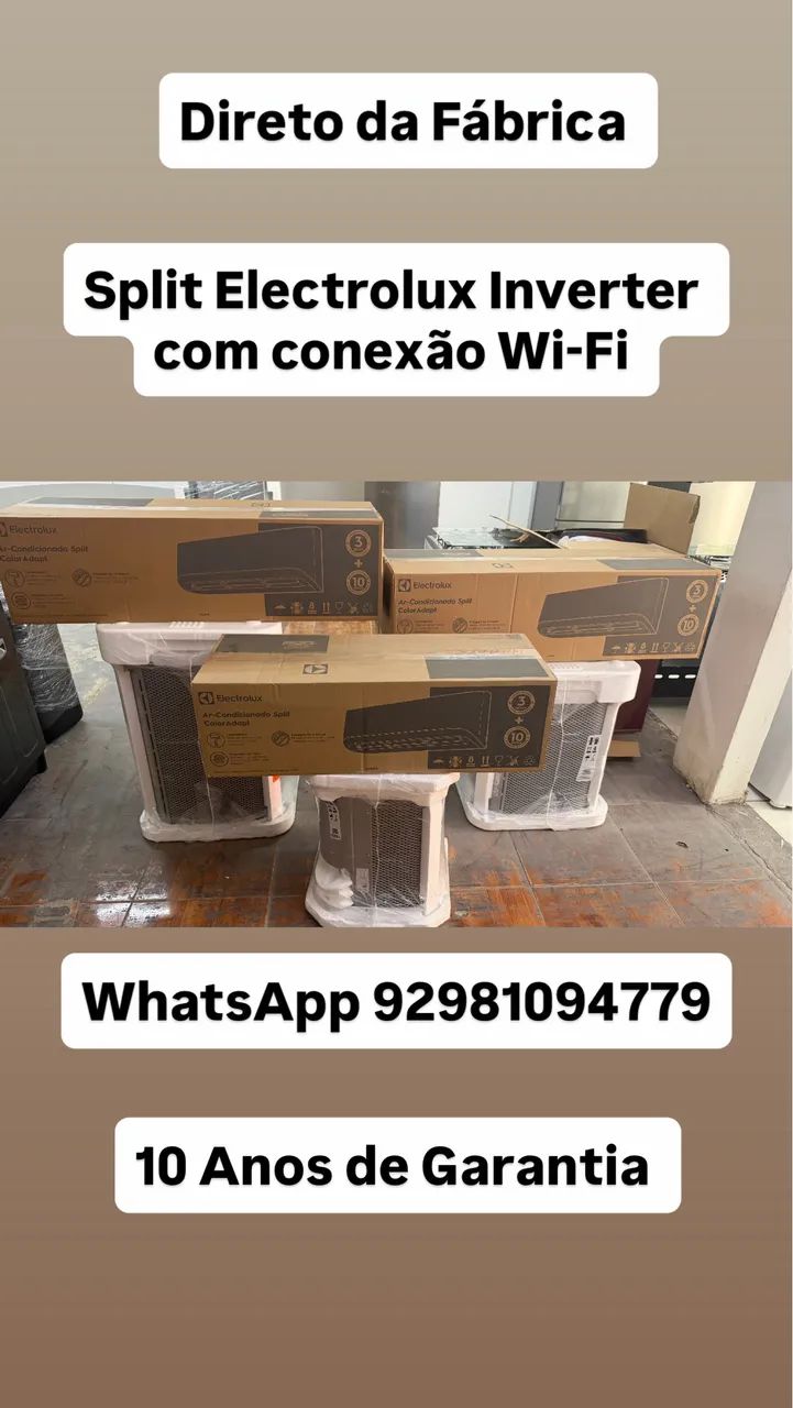 Split Electrolux Inverter com Wi-Fi