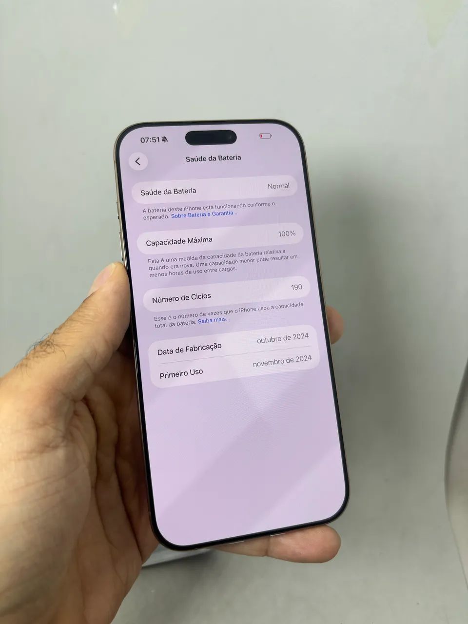 Loja física. Aceitamos trocas em iPhone's ou Android. iPhone 16 Pro Max 1TB 100% - Foto 3