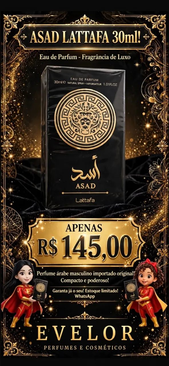 Perfume Lataafa Assad Masculino 