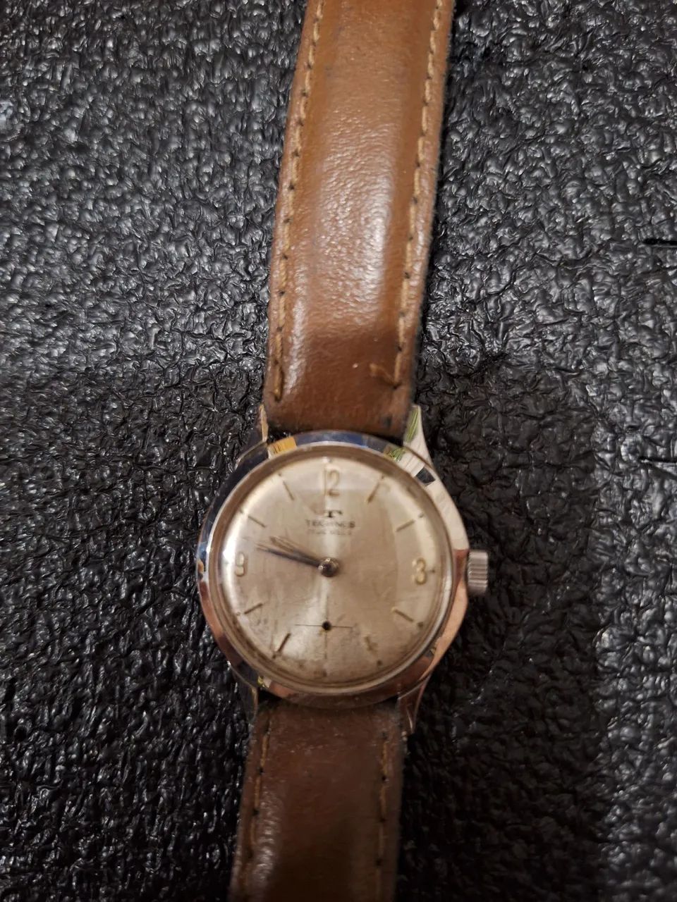 Relógio Technos Swiss à corda vintage funcionando  - Foto 2