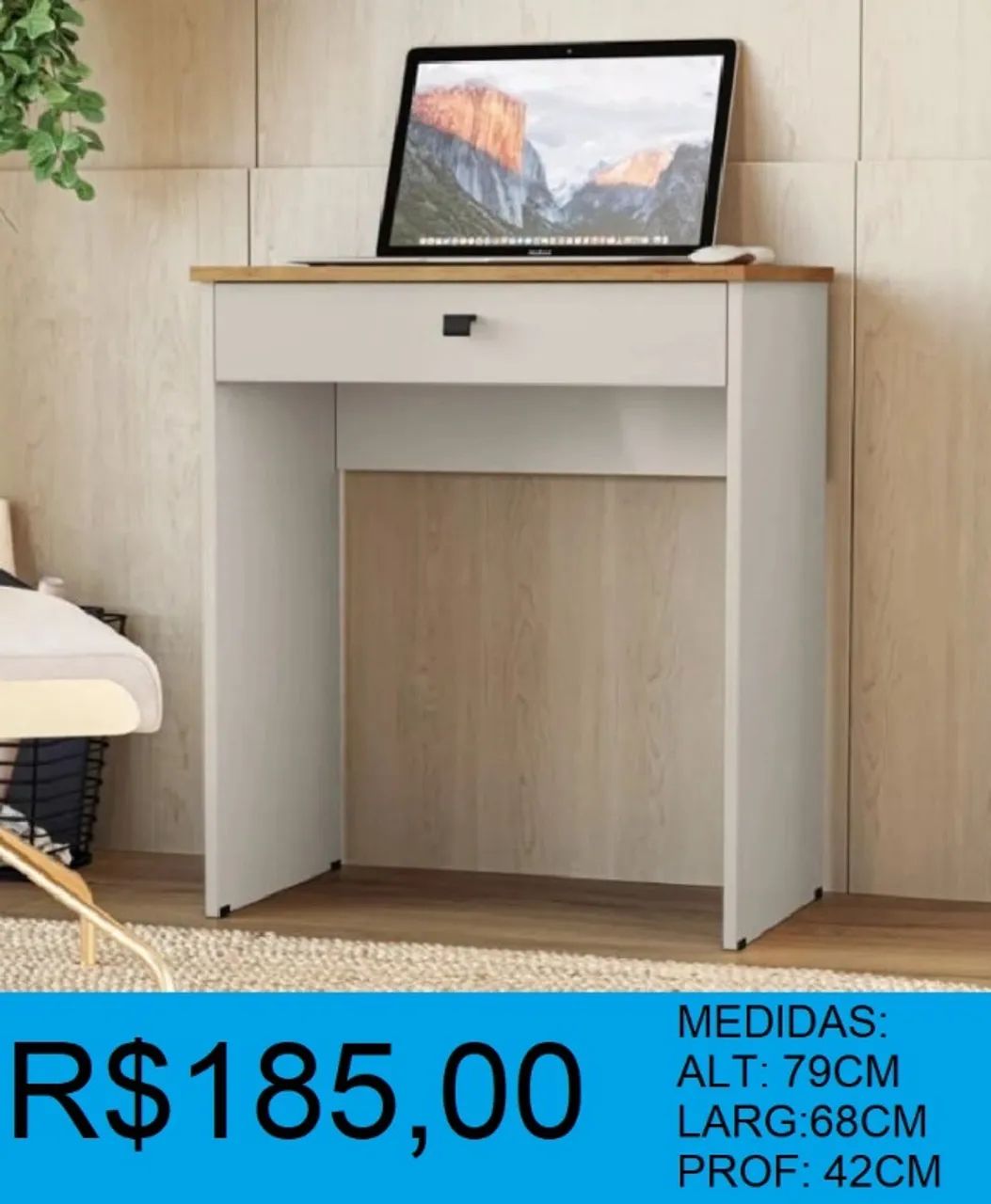 Escrivaninha excelente qualidade - frete gratuito! - Foto 2