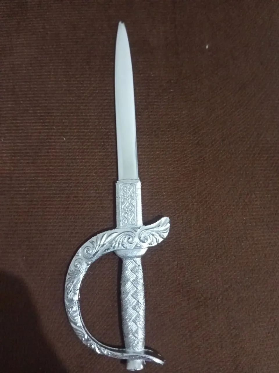 Abridor de Cartas tipo espada de prata antigo  - Foto 2