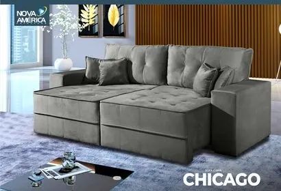 Sofá Cama Geneva Retrátil 2,30m - Entregamos! - Foto 5