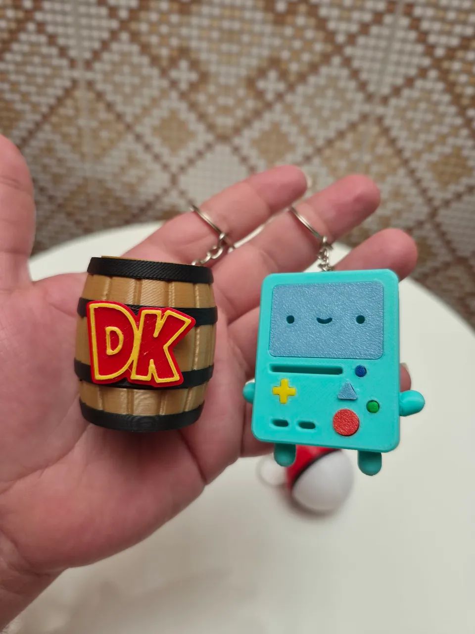 Conjunto com 6 chaveiros de animes diversos em impressão 3D - Foto 4