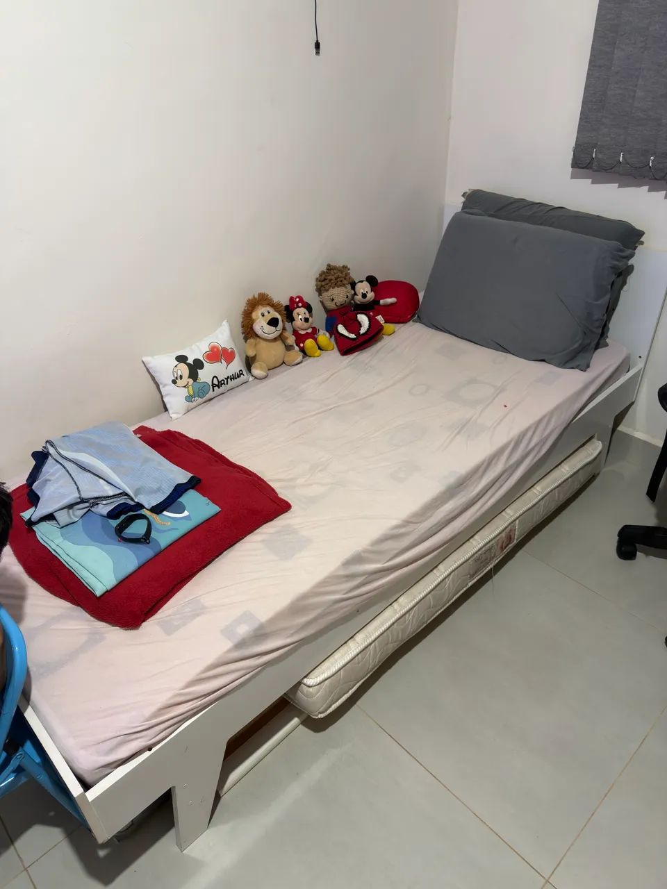 Kit Cama que vira Berço e cômoda 