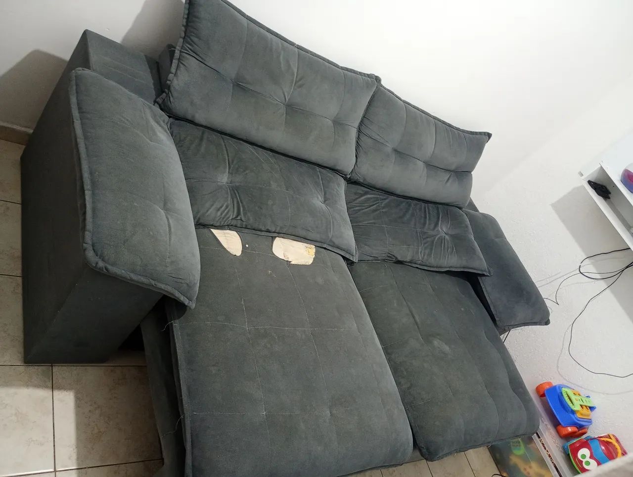Sofá retrátil 2,20 x 1,40 *DOAÇÃO*