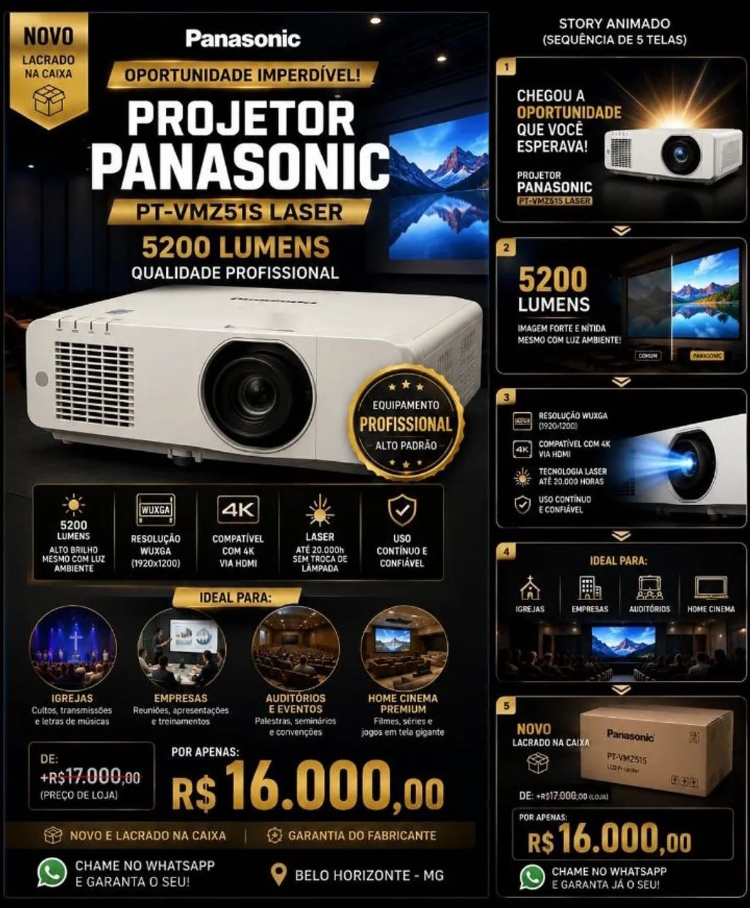Projetor multimídia 
