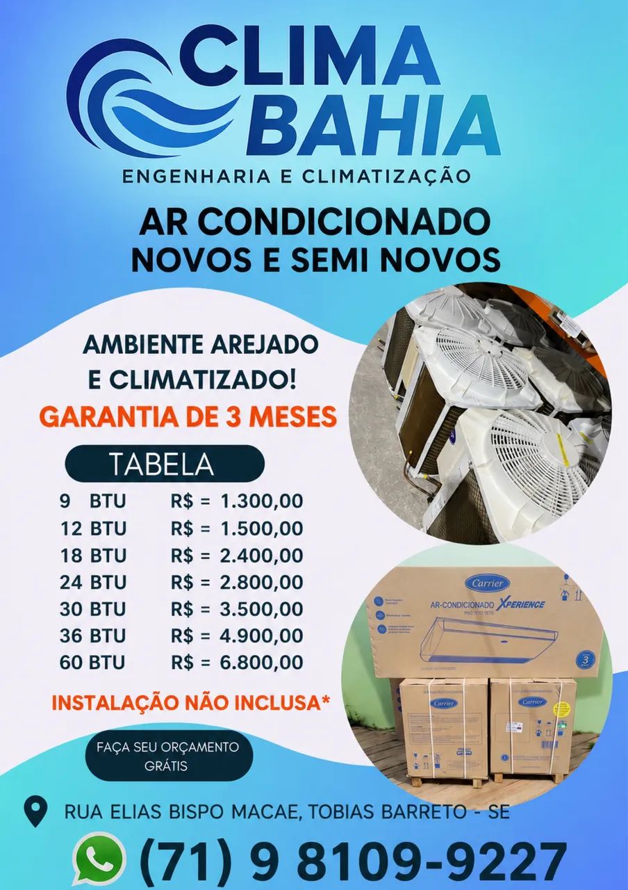 Ar condicionado 36.000 btus piso teto